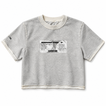 Camiseta Boarding Pass Com Processo de Lavanderia Jateada