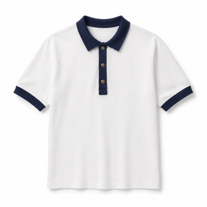 Polo Iago Piquet Bicolor Off White IAGO BRAND