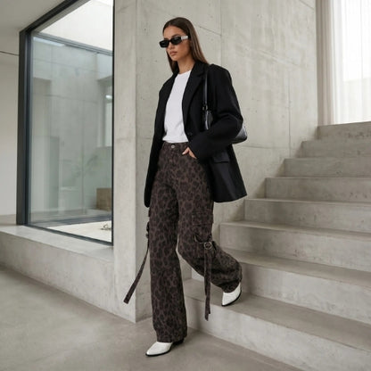 Calça Cargo Animal Print
