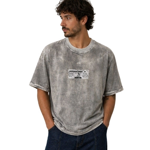 Camiseta Boarding Pass Com Processo de Lavanderia Jateada