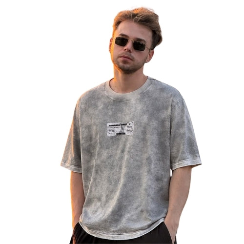 Camiseta Boarding Pass Com Processo de Lavanderia Jateada
