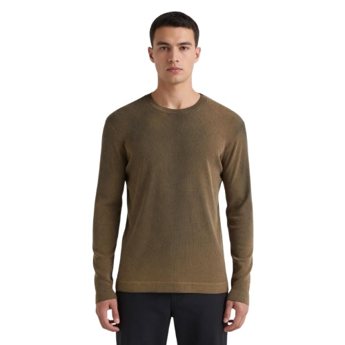 Camiseta Fit Ribana 100% Algodão Confortavel com Efeito de Lavanderia Jateado