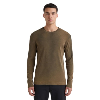 Camiseta Fit Ribana 100% Algodão Confortavel com Efeito de Lavanderia Jateado