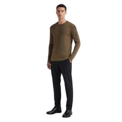 Camiseta Fit Ribana 100% Algodão Confortavel com Efeito de Lavanderia Jateado