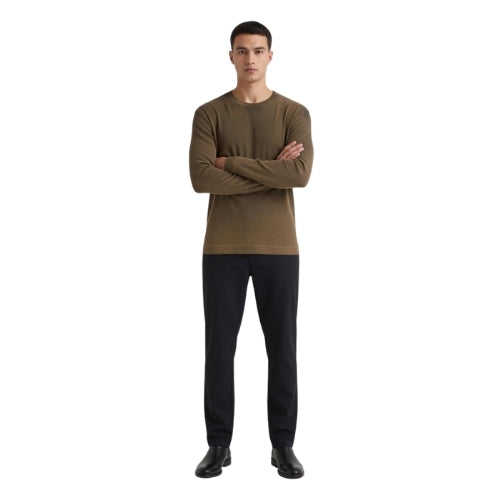 Camiseta Fit Ribana 100% Algodão Confortavel com Efeito de Lavanderia Jateado