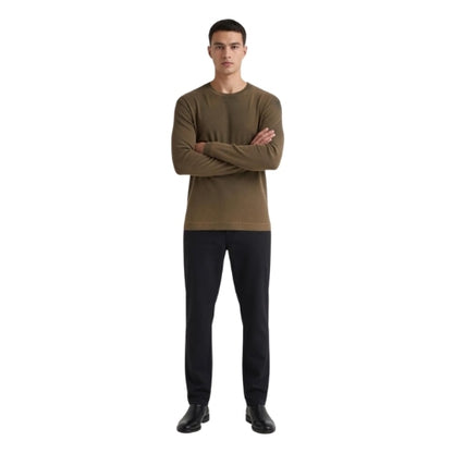 Camiseta Fit Ribana 100% Algodão Confortavel com Efeito de Lavanderia Jateado