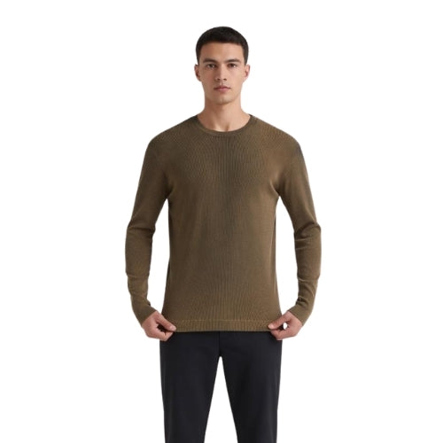 Camiseta Fit Ribana 100% Algodão Confortavel com Efeito de Lavanderia Jateado