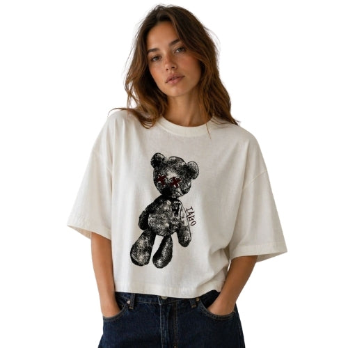 Iago Brand Camiseta Estampada Bear para Looks Casuais e Fashionistas Estilo Descolado