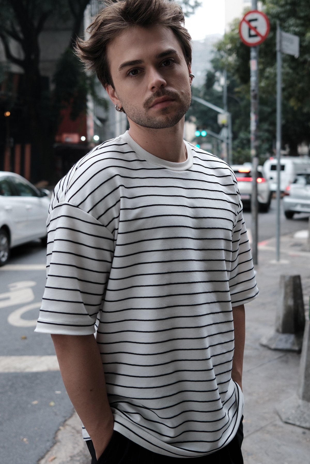 Camiseta Oversize Listra Marine