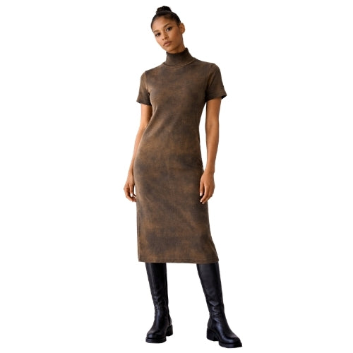 Iago Brand Vestido Mid de Ribana 100% Algodão Básico e Versátil para Ocasiões Casuais Confortável e Sofisticado