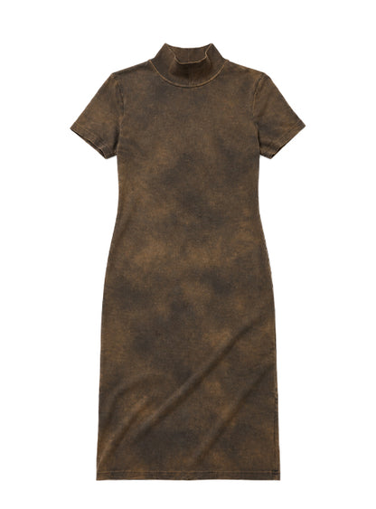 Iago Brand Vestido Mid de Ribana 100% Algodão Básico e Versátil para Ocasiões Casuais Confortável e Sofisticado
