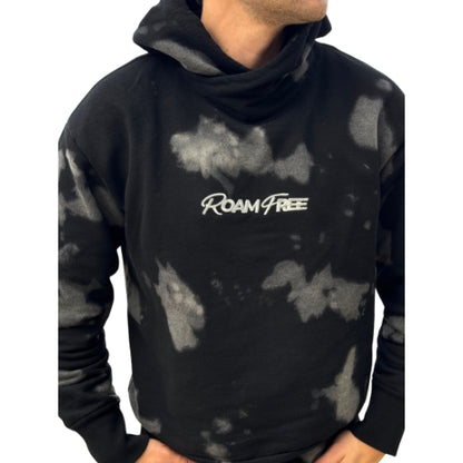 Moletom Tie Dye Preto 100% Algodão Roam Free | IAGO BRAND