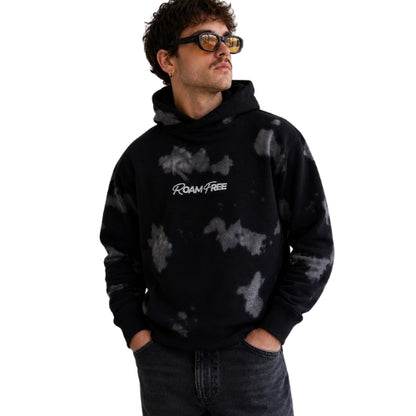 Moletom Tie Dye Preto 100% Algodão Roam Free | IAGO BRAND