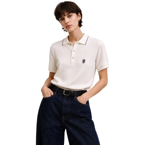 Camiseta Gola Polo Off-white