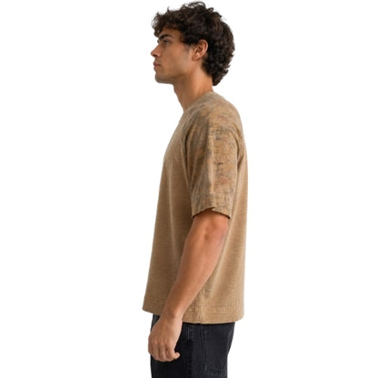 Camiseta Flamê Camuflada Hype Raw Relevo Peito