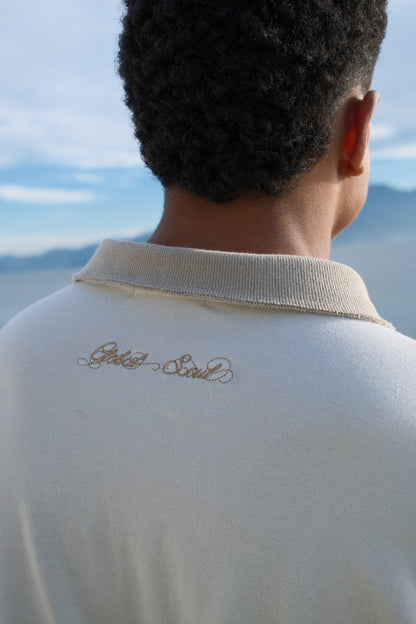 Polo Iago Piquet Bicolor Off White IAGO BRAND
